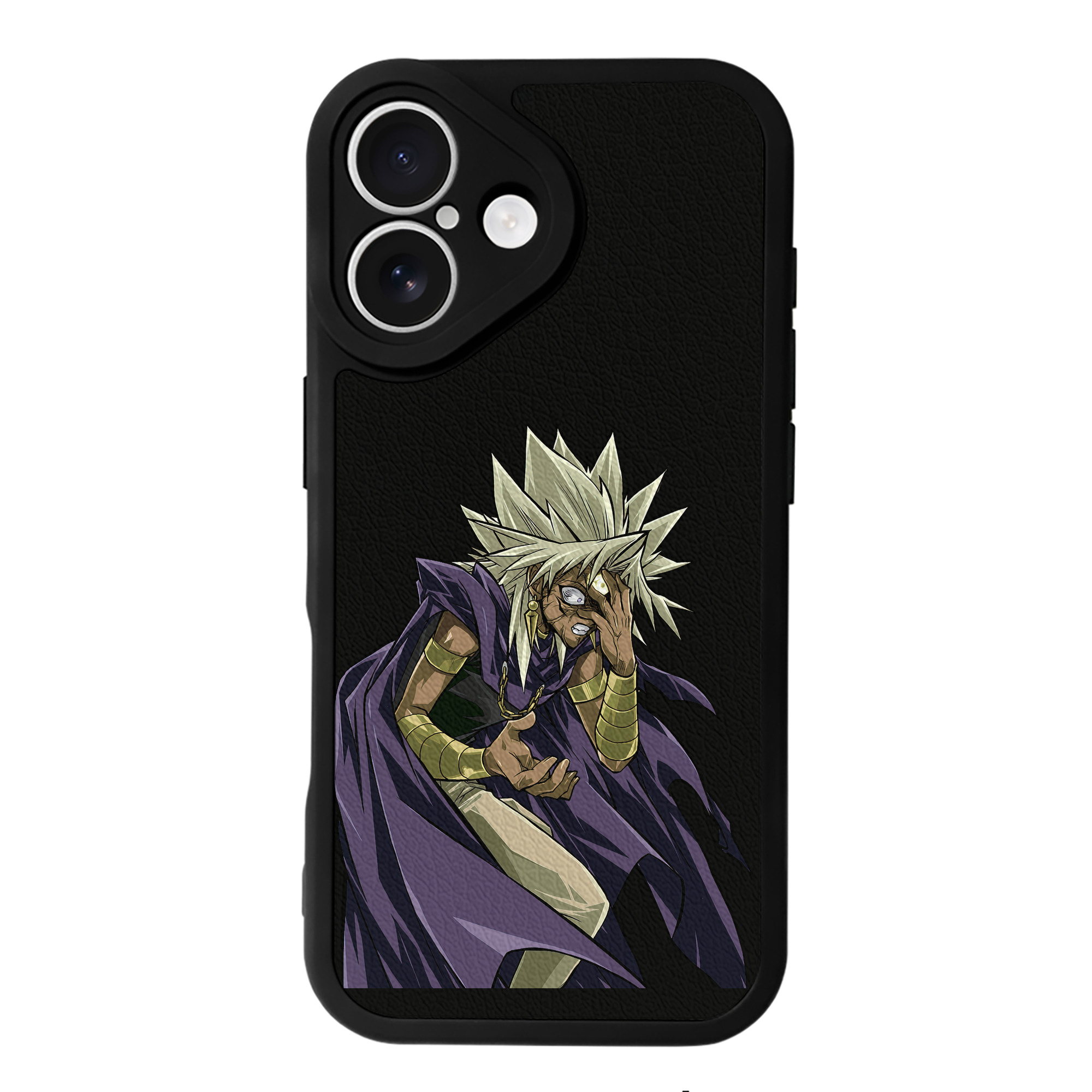 （画像用） 遊☆戯☆王 Yu-Gi-Oh! 【iPhone 16シリーズ対応】シリコンスマホケース（レザー調） 材質：シリコン